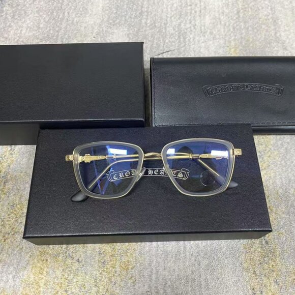Chrome Hearts Eyeglasses – Gold Frame – Rare & Luxury Design - Picture 1 of 5